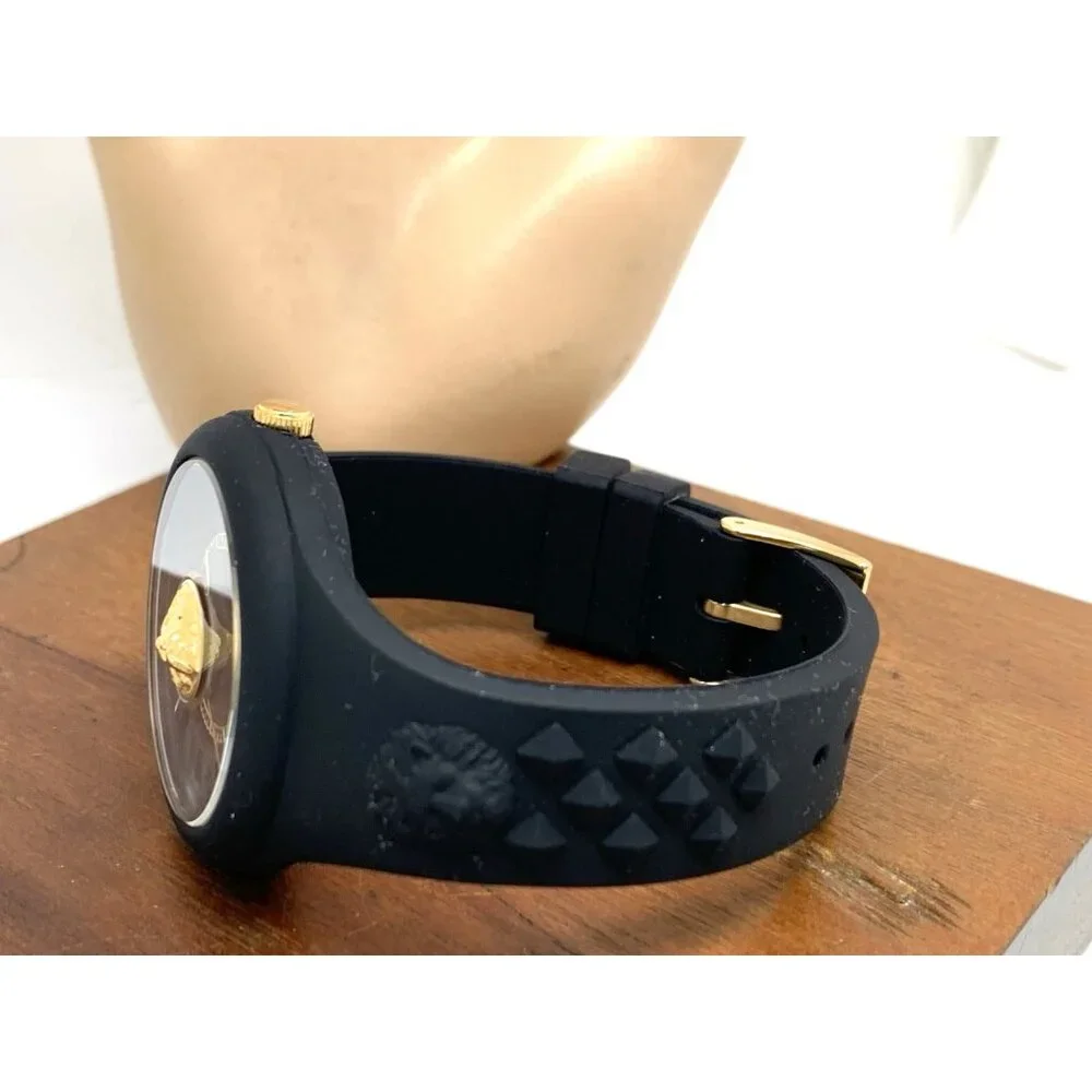 Versus by Versace Women's Watch VSPOQ1G21 Quartz Gold Black Rubber Band 40mm